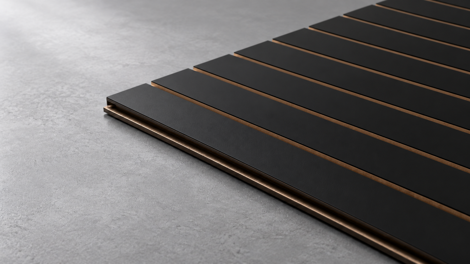 Black MDF slatwall finish direction