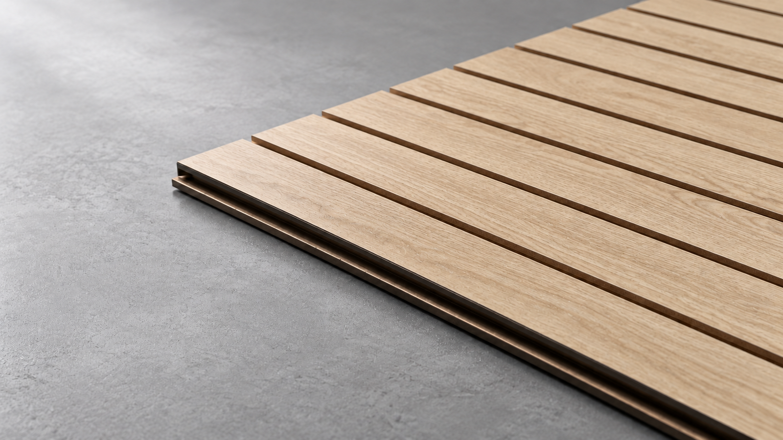 Light oak MDF slatwall finish direction