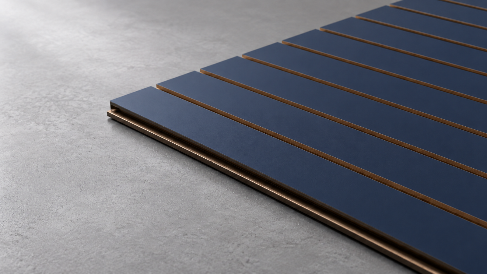 Deep blueSurface finish